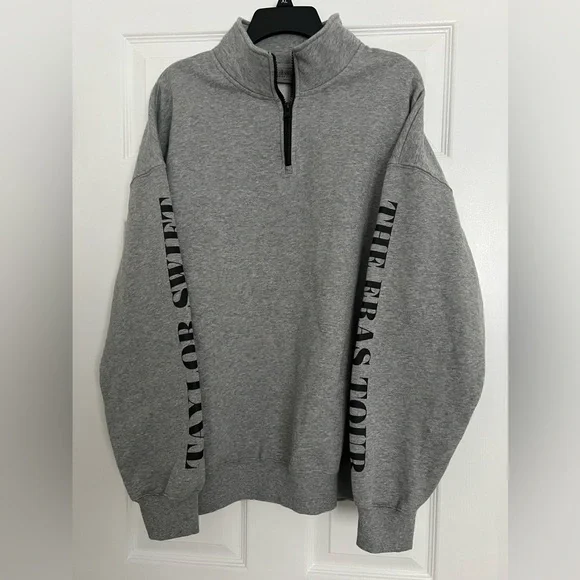 Taylor Swift ERAS Tour Official Merch Quarter Zip Sweatshirt Size X-Lrg NWOT - Picture 4 of 12